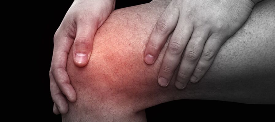 Inflammation and discomfort of the knee with gonarthrosis