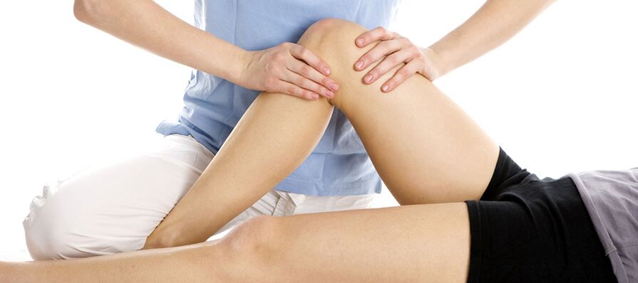 Massage procedure for osteoarthritis of the knee joint